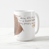 役立つハリネズミ コーヒーマグカップ (正面右)