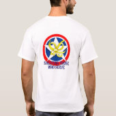 役立つ人に挨拶します Tシャツ (裏面)