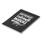 役者がミュージカルを歌う ノートパッド (回転)