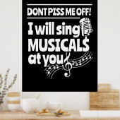 役者がミュージカルを歌う ポスター (キッチン)