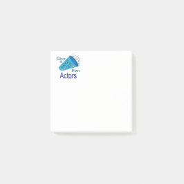 役者を声高に叫ぶ ポストイット