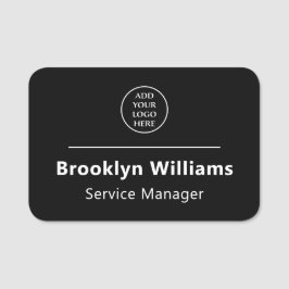 役職モダンスタッフ名事業会社ロゴ 名札