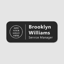 役職モダンスタッフ名会社ビジネスロゴ 名札