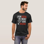 役話に立つ言葉や人静かのバイキング Tシャツ (正面フル)