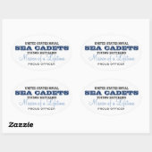 役誇りを持った員 楕円形シール (シート)