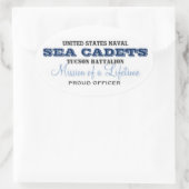 役誇りを持った員 楕円形シール (バッグ)