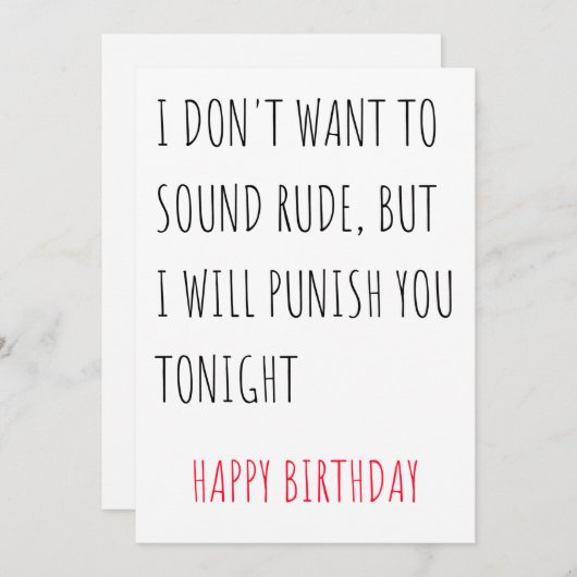 彼いけなおもしろいと彼女のためのハッピーバースデーカード シーズンカード (正面/裏面)