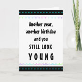 彼おもしろいか彼女のために歳のかわいい誕生日カードを追加 カード (正面)