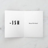 彼おもしろいか彼女のために歳のかわいい誕生日カードを追加 カード (内部)