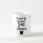 彼おもしろいが何を書作家 コーヒーマグカップ (中央)