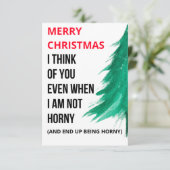 彼おもしろいと彼女のためのクリスマスカード サンキューカード (スタンド正面)