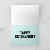 彼おもしろいにとって幸せな退職挨拶状 カード (内部)