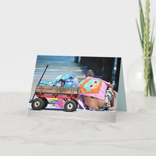 彼おもしろいにとって幸せな退職挨拶状 カード (正面)