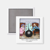 彼おもしろいにとって結婚のユーモアが引き付ける マグネット (正面/裏面)