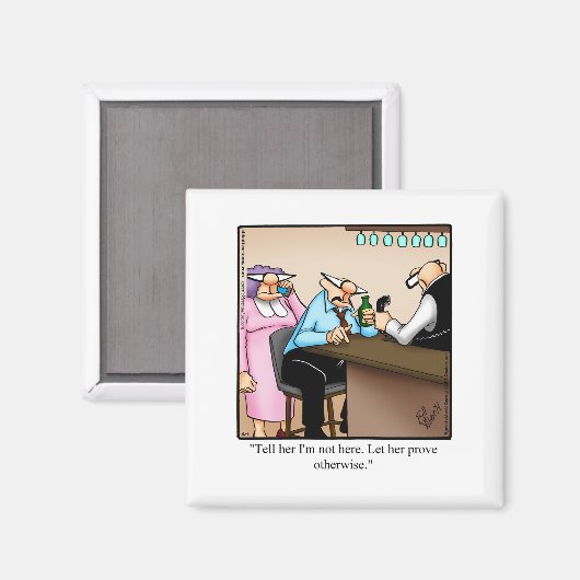 彼おもしろいにとって結婚のユーモアが引き付ける マグネット (正面/裏面)