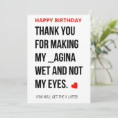 彼おもしろいのいけな汚いハッピーバースデーカード シーズンカード (スタンド正面)