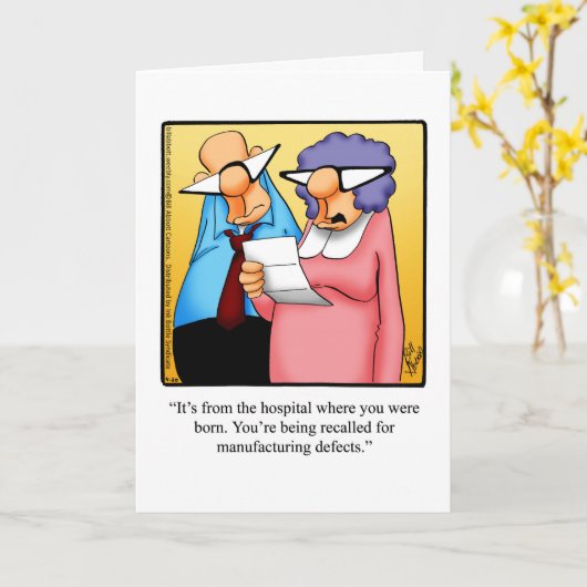 彼おもしろいのために丘の誕生日カードの上 カード (黄色い花)