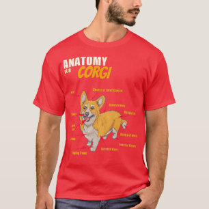 彼おもしろいのためのコルギ犬の服の解剖学と Tシャツ