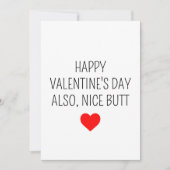 彼おもしろいのためのバレンタインデーのカード 招待状 (正面)