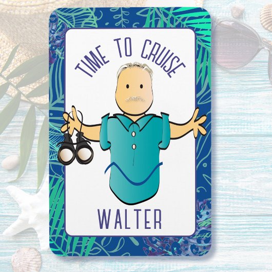 彼おもしろいのクルーズドアのための男の双眼鏡の漫画 マグネット