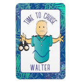 彼おもしろいのクルーズドアのための男の双眼鏡の漫画 マグネット (縦)