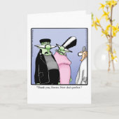 彼おもしろいのハッピーハローウィン カード (黄色い花)