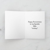 彼おもしろいの周年記念ユーモアあいさつカード カード (内部)