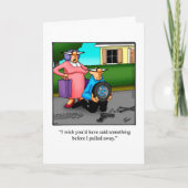 彼おもしろいの周年記念ユーモアあいさつカード カード (正面)