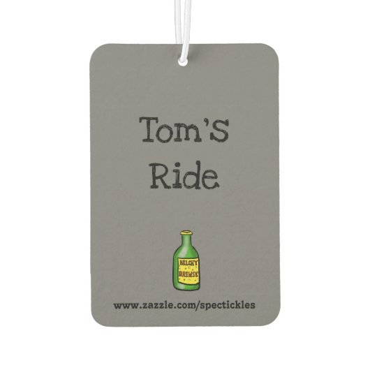 彼おもしろいの為の空気清浄剤 カーエアーフレッシュナー (裏面)