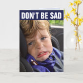 彼おもしろいの誕生日カード – 泣き叫び小僧 カード (黄色い花)