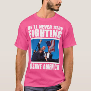 彼おもしろいはSaと戦うストップことない Tシャツ