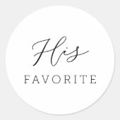 彼お気に入りのの書モダン跡 ラウンドシール (正面)