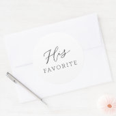 彼お気に入りのの書モダン跡 ラウンドシール (封筒)