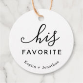 「彼お気に入りのの結婚」 フェイバータグ (正面)