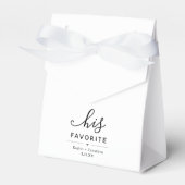 「彼お気に入りの」の結婚ブライダルシャワー婚約 フェイバーボックス (正面サイド)