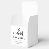 「彼お気に入りの」の結婚ブライダルシャワー婚約 フェイバーボックス (オープン)