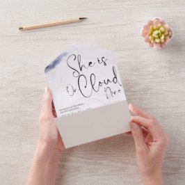 彼お洒落女は九時ブライダルシャワーだ オールインワン招待状