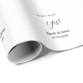 彼からプロポーズ 彼女もイエス シンプル ミニマル ラッピングペーパー (ロールコーナー)