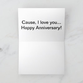 彼から彼女のアルパカへのハッピーアニバーションカード サンキューカード