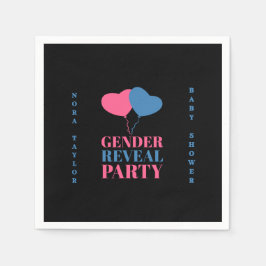 「彼か彼女か？ベビーは何だ？」 スタンダードカクテルナプキン