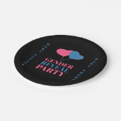 「彼か彼女か？ベビーは何だ？」 ペーパープレート (アングル)