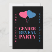 「彼か彼女か?ベビーは何だ?」 招待状 (裏面)