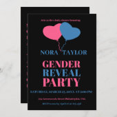 「彼か彼女か?ベビーは何だ?」 招待状 (正面/裏面)