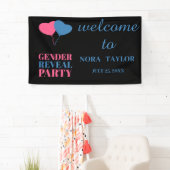 「彼か彼女か？ベビーは何だ？」 横断幕 (インサイチュ)