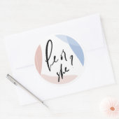 彼か彼女?性別によるパーティーの表示 ラウンドシール (封筒)