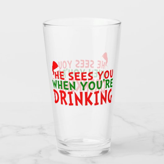 彼があなたは飲むと君の姿を見る タンブラーグラス (裏面)