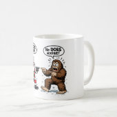 彼がいる！サンタとビッグフット コーヒーマグカップ (正面右)