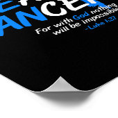 彼ががん脱毛症の認識度月贈り物Bを治癒できる ポスター (角)