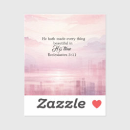 彼がすべてを美しい水色の夕日に作った シール