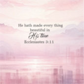 彼がすべてを美しい水色の夕日に作った シール (正面)